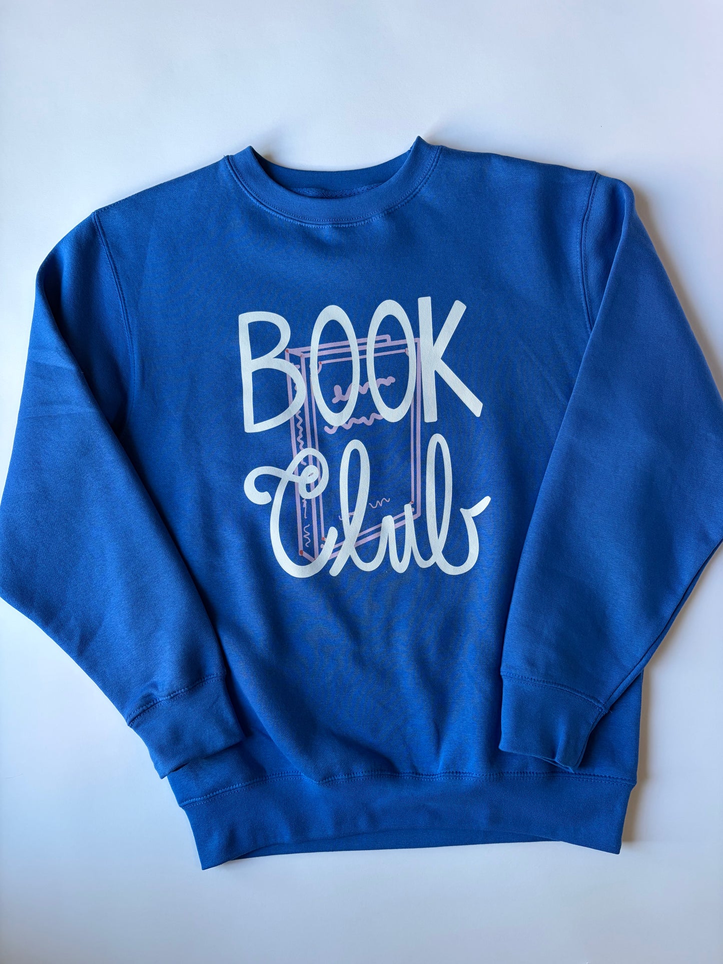 Book Club on Adult Royal Blue Sweatshirt