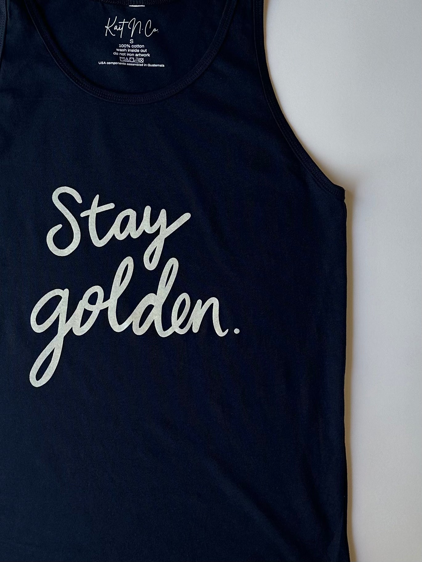 Stay Golden on Navy Tank