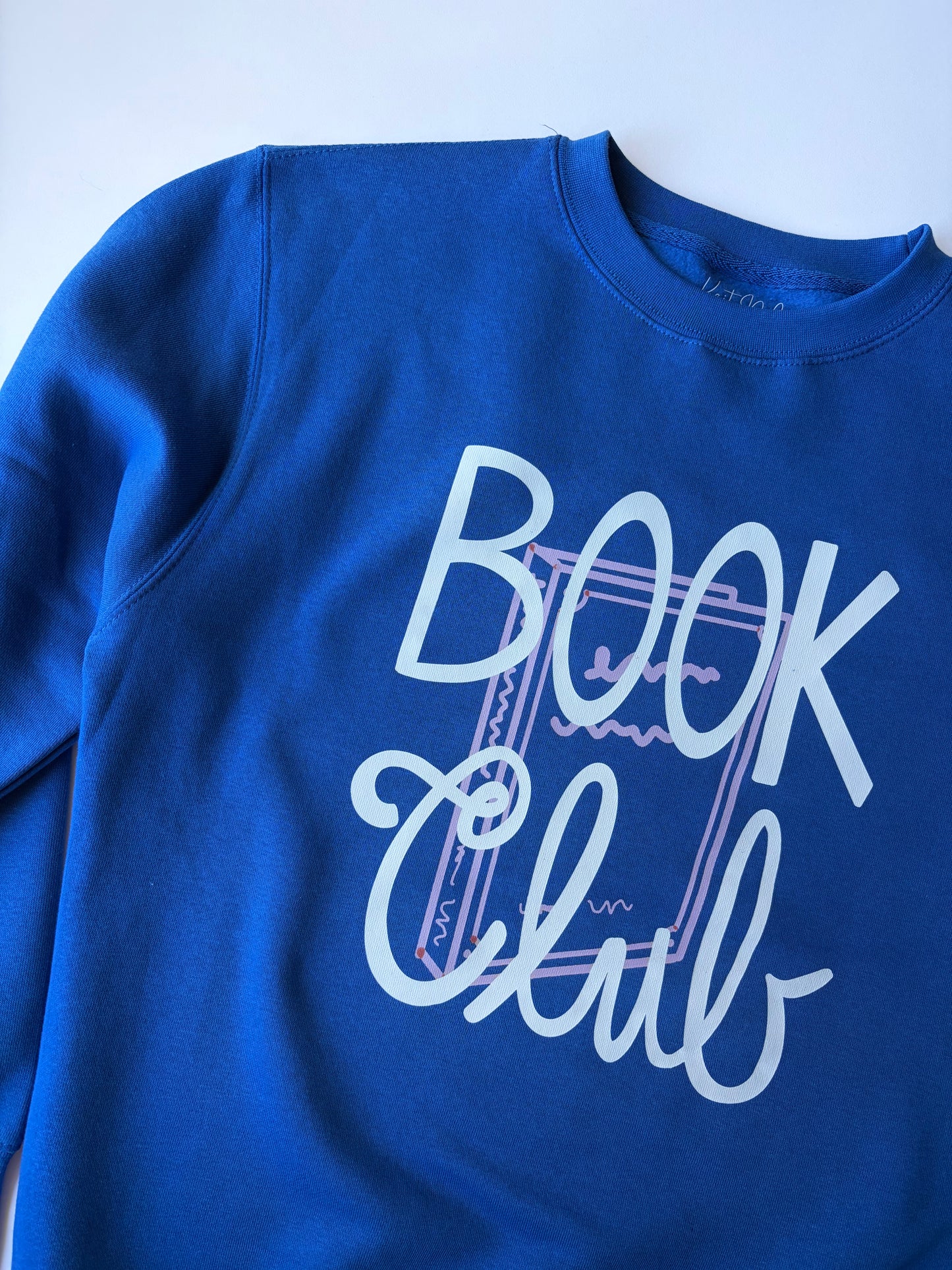 Book Club on Adult Royal Blue Sweatshirt