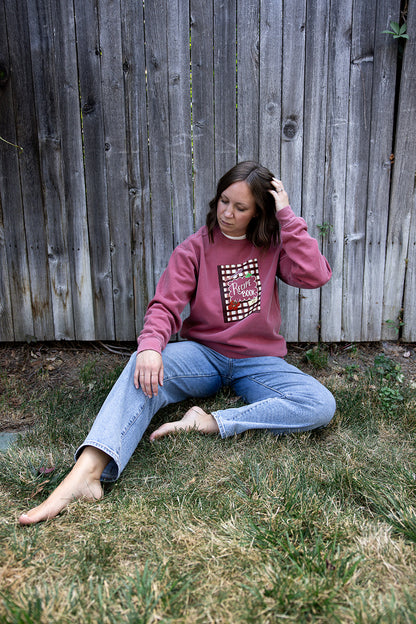Recipe Book Adult Crimson Sweatshirt
