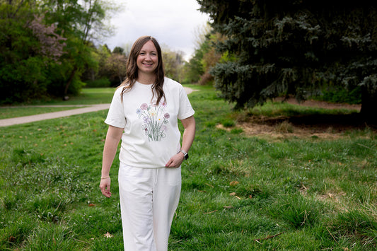 Grow Together on Adult Vintage White Short Sleeve Tee