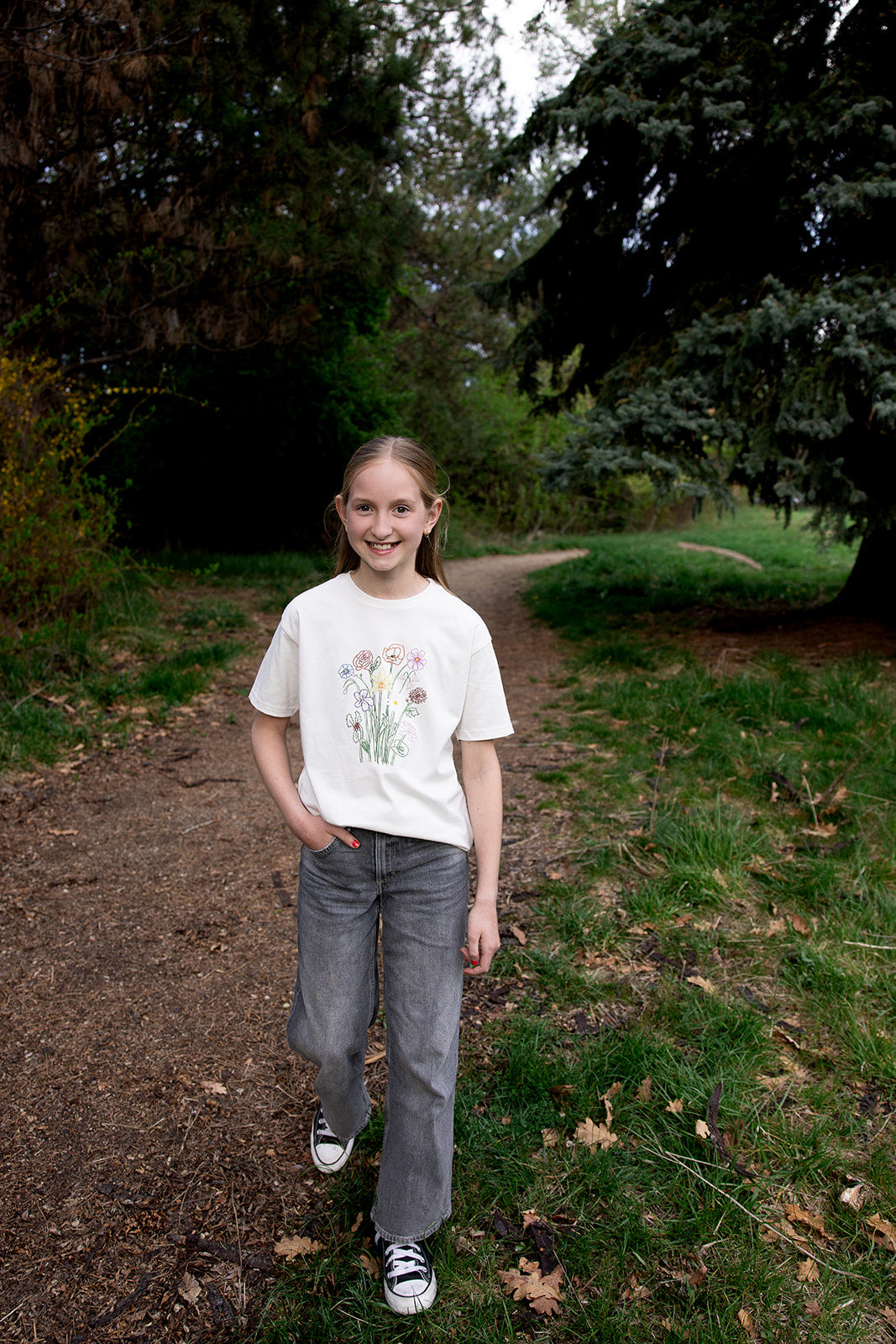 Grow Together on Youth Vintage White Short Sleeve Tee