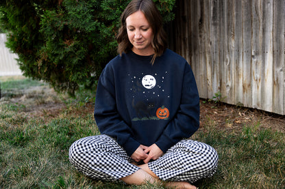 Autumn After Dark Adult Navy Sweatshirt