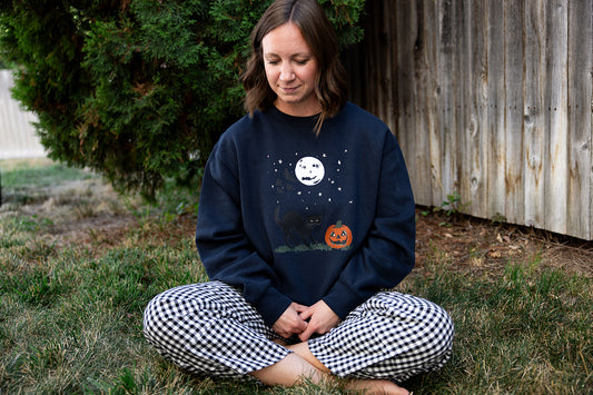Autumn After Dark Adult Navy Sweatshirt