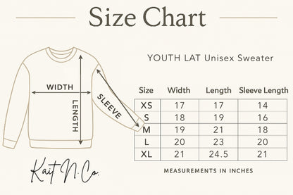 Kids Green Beanies on Natural Heather Sweater